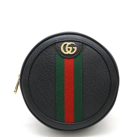 GUCCI Authentic Black Leather GG Marmont Backpack